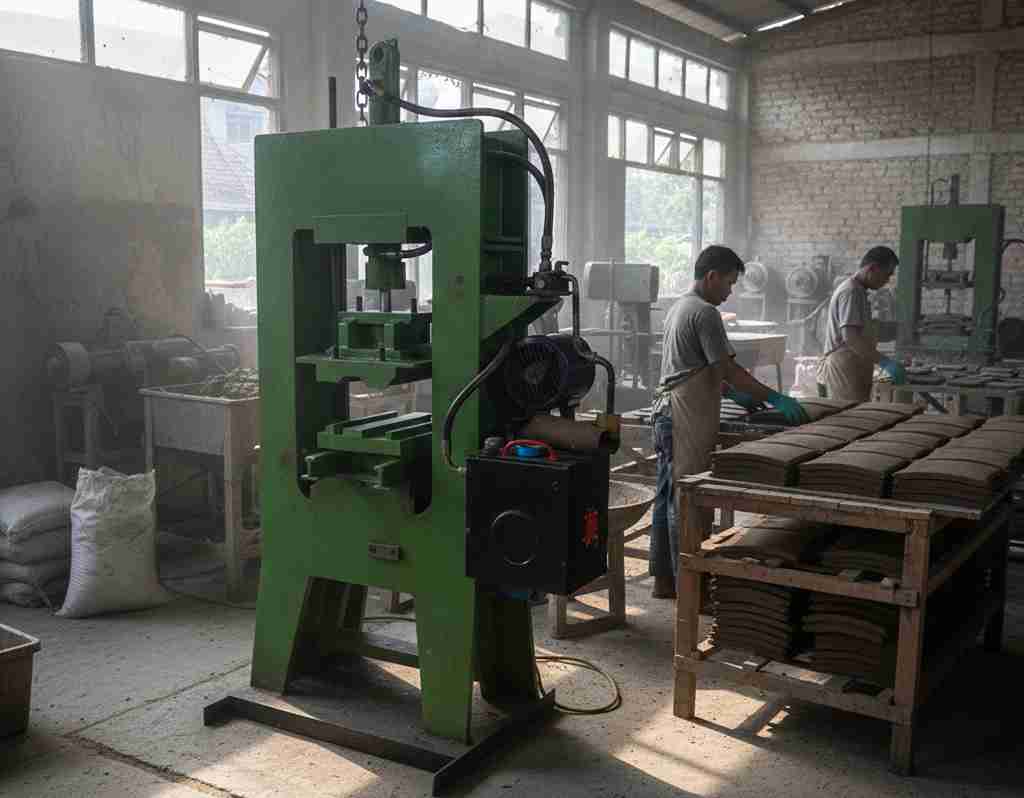 tahapan pembuatan material atap dari bahan campuran