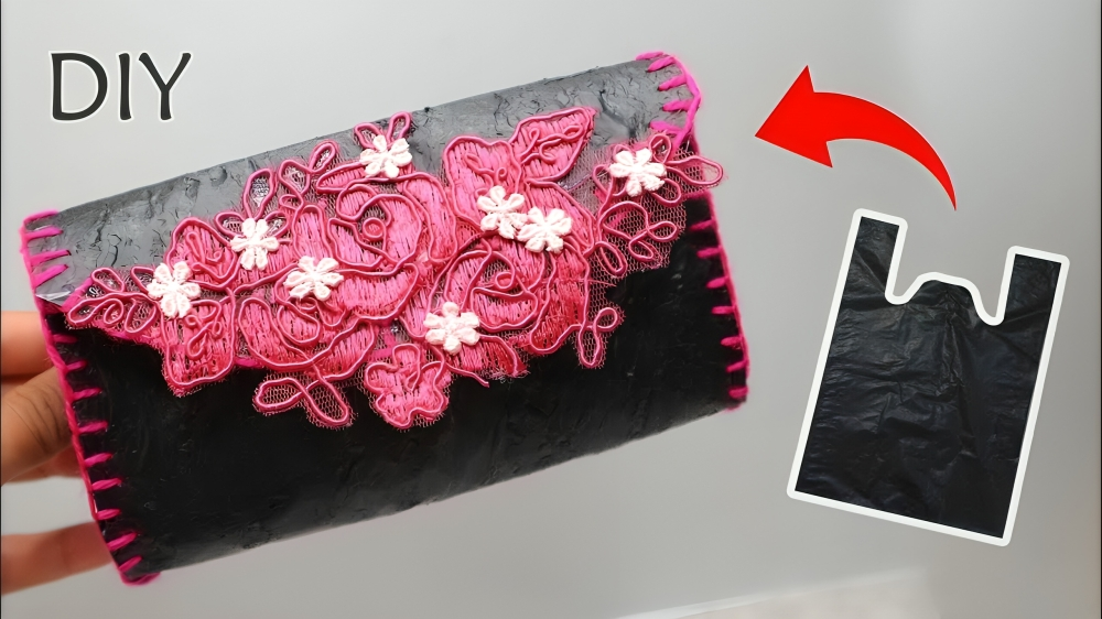 Cara mendaur Ulang Limbah Plastik Membuat Dompet