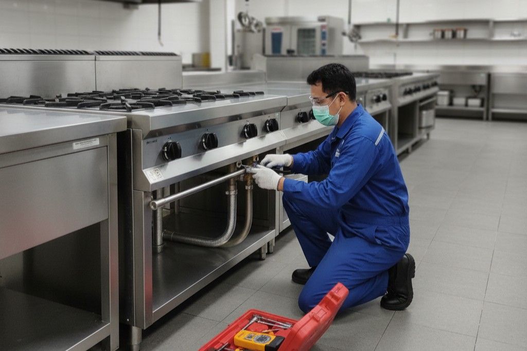 Pengecekan Kebocoran Gas Kompor