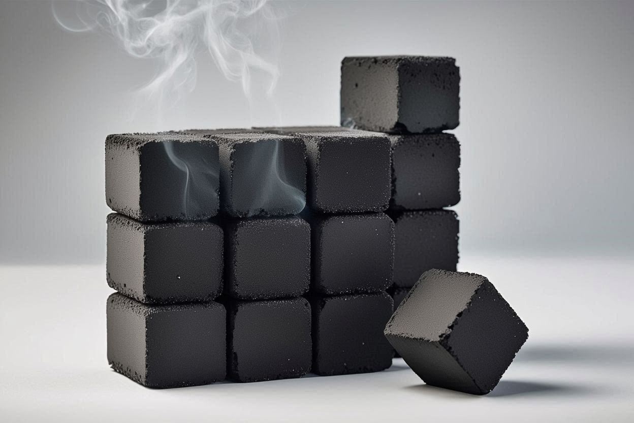 premium coconut charcoal briquettes