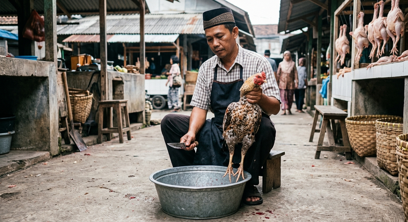 Proses Ayam Setelah Disembelih hingga Siap Diolah