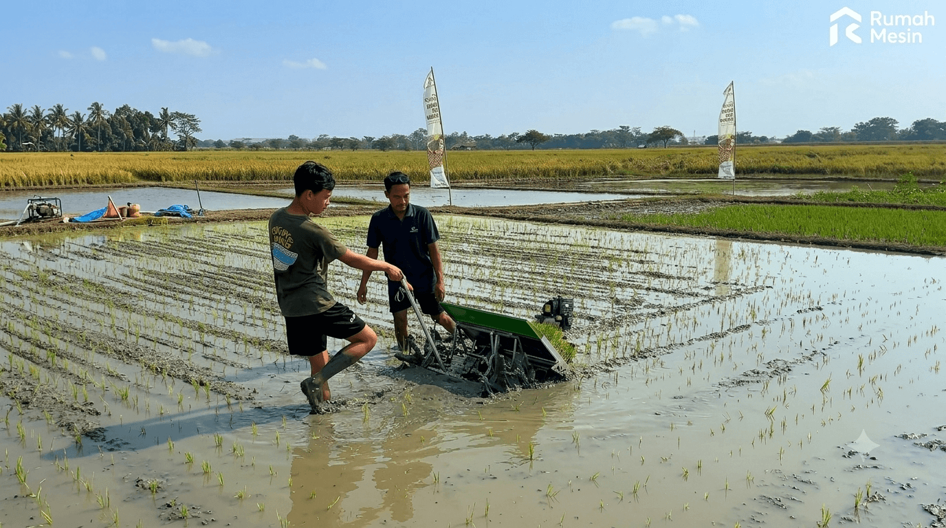 metode tanam padi yang efisien